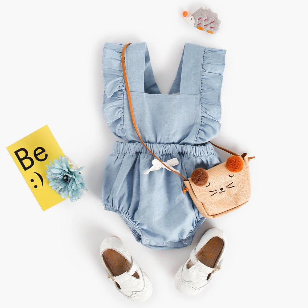 Denim Style Baby Bodysuit