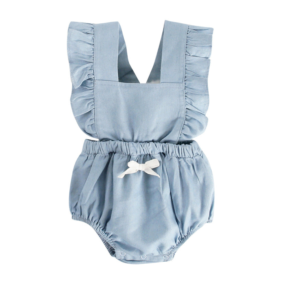 Denim Style Baby Bodysuit