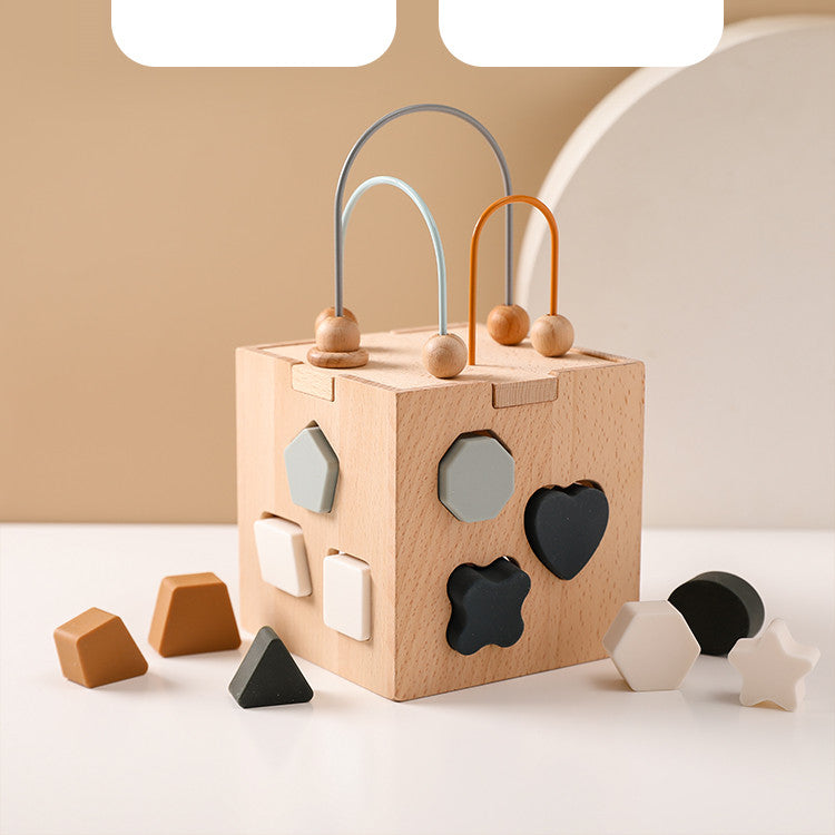 Wooden Puzzle Toy Box